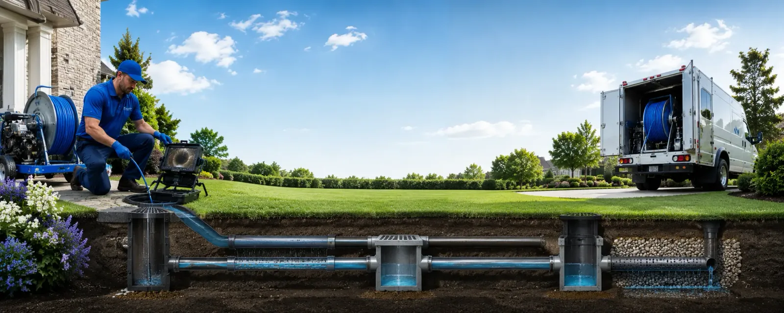 Outdoor drain cleaning information for Elysian, MN
